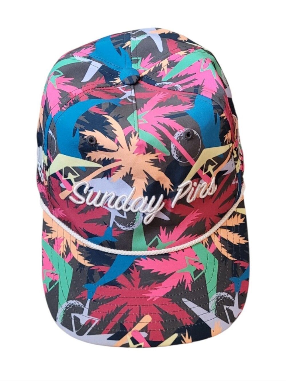 adidas Sunday Pines Tropical Print Baseball Hat OS